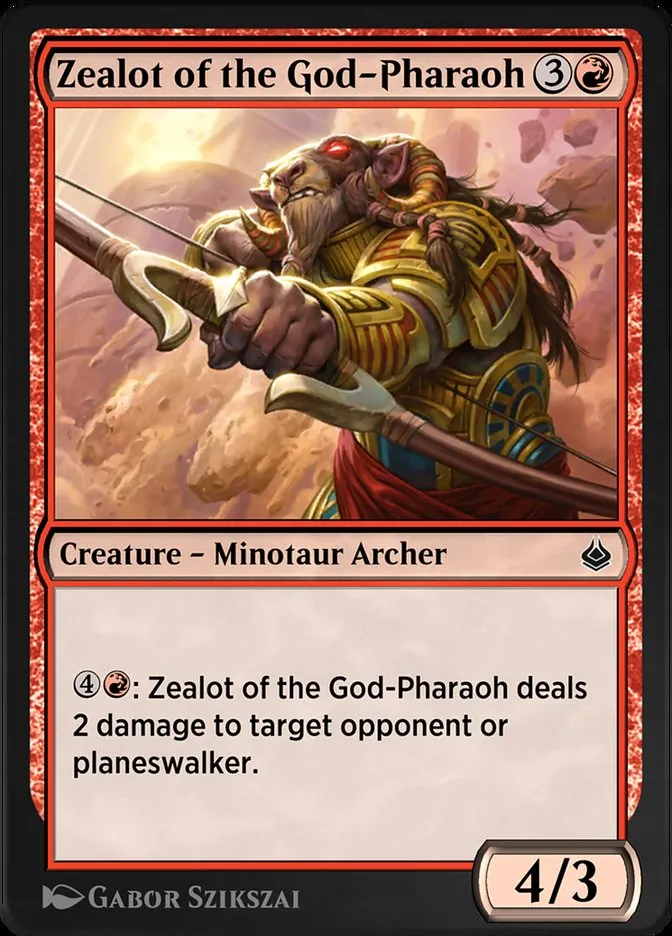Zealot of the God-Pharaoh Front Face