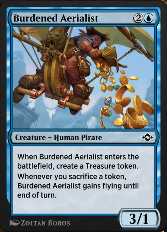 Burdened Aerialist Front Face