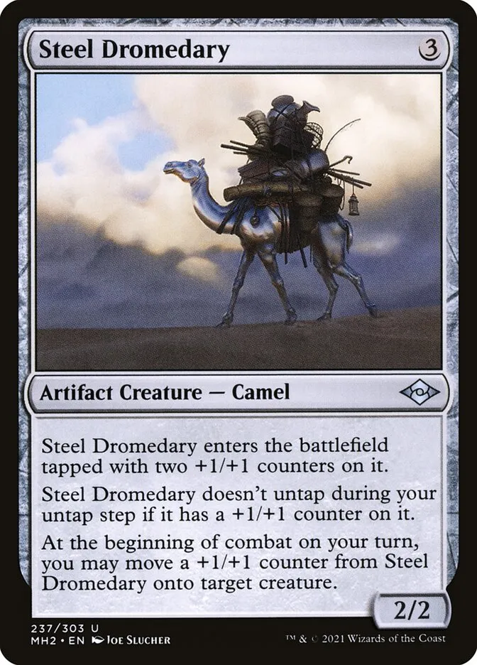 Steel Dromedary Front Face