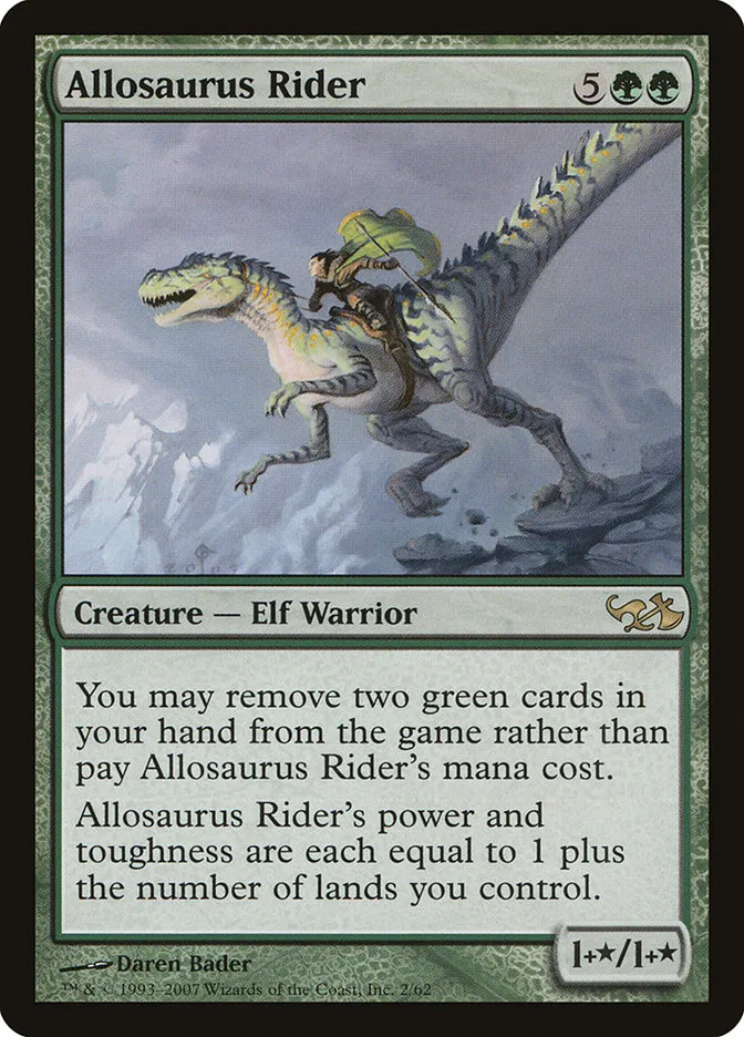 Allosaurus Rider Front Face