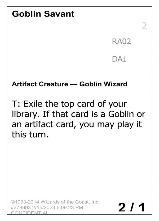 Goblin Savant Front Face