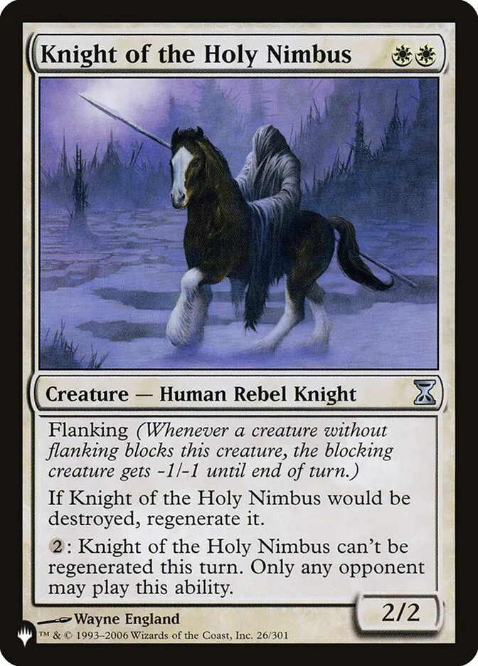 Knight of the Holy Nimbus Front Face