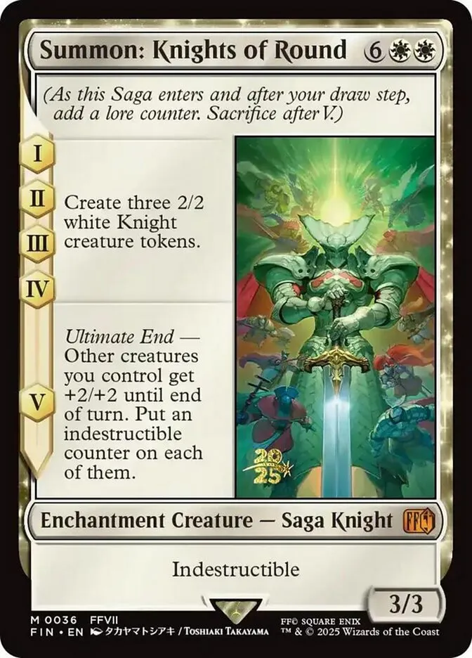 Summon: Knights of Round Front Face