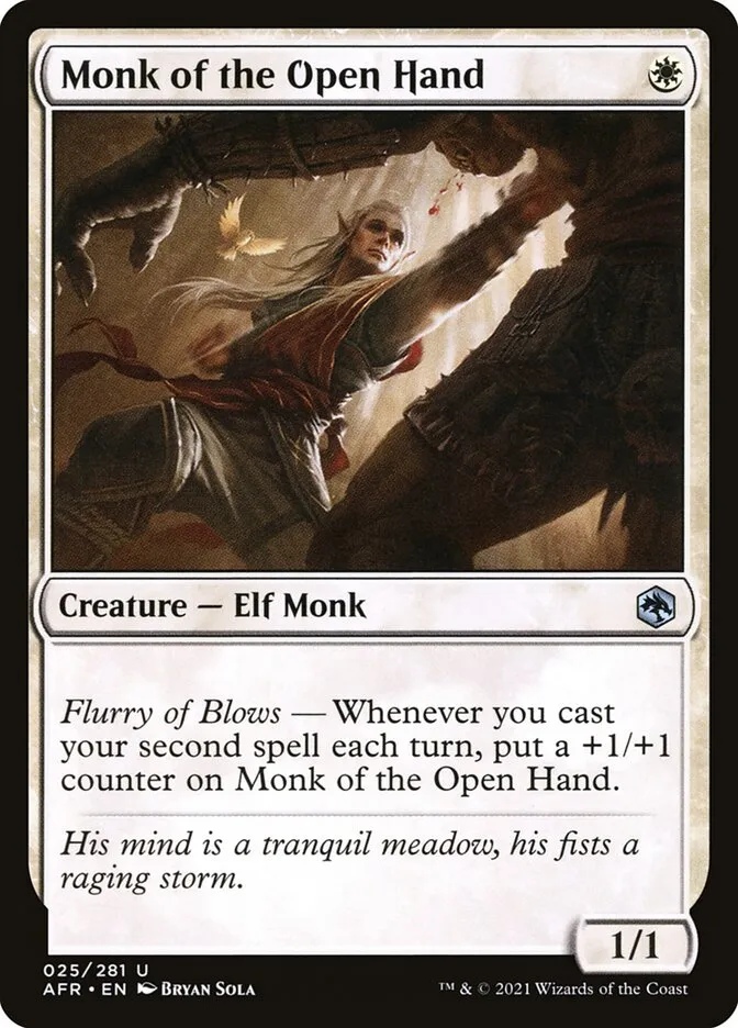 Monk of the Open Hand Front Face