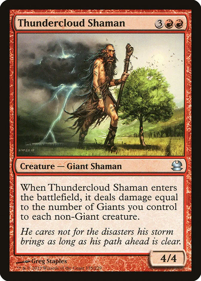 Thundercloud Shaman Front Face
