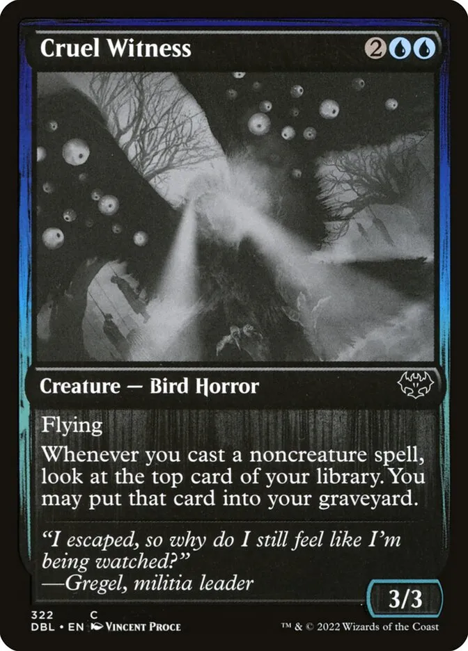 Cruel Witness Front Face