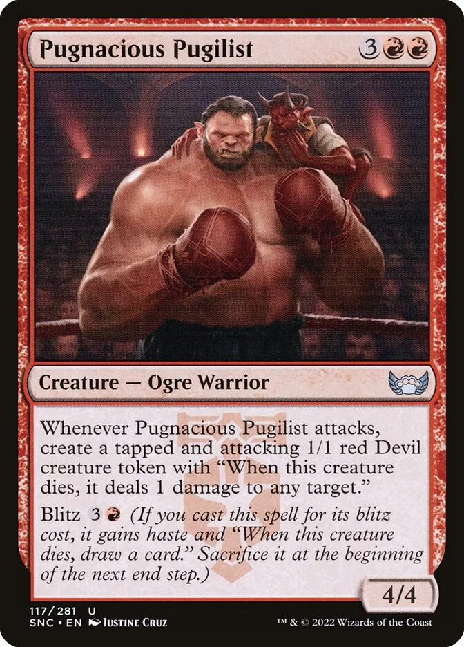 Pugnacious Pugilist Front Face