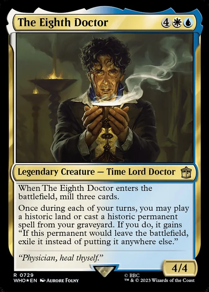 The Eighth Doctor Front Face