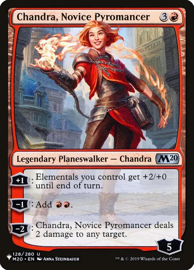 Chandra, Novice Pyromancer Front Face