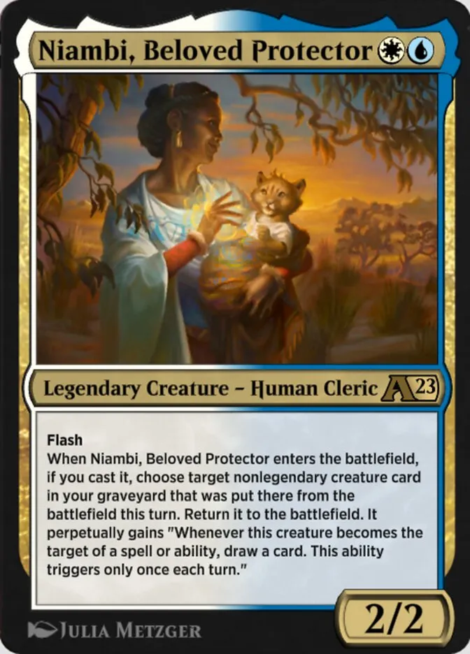 Niambi, Beloved Protector Front Face