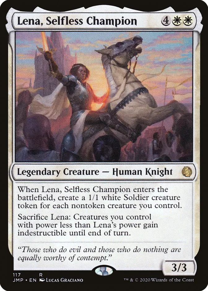 Lena, Selfless Champion Front Face