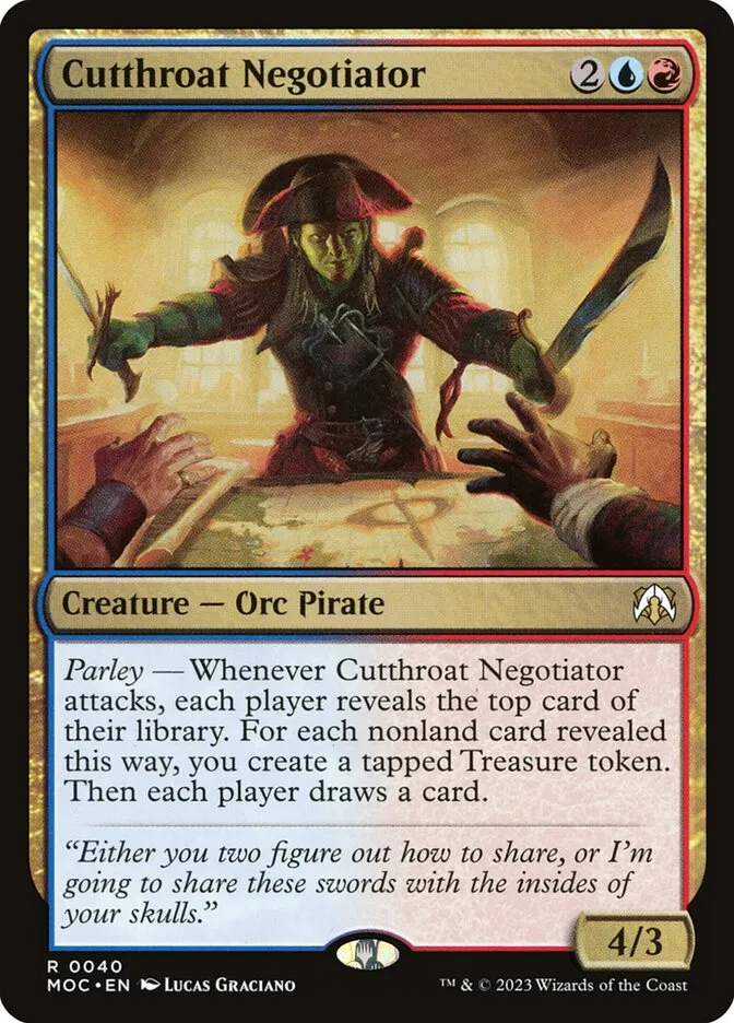 Cutthroat Negotiator Front Face