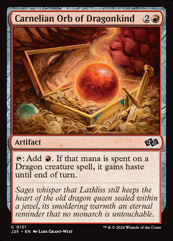 Carnelian Orb of Dragonkind Front Face