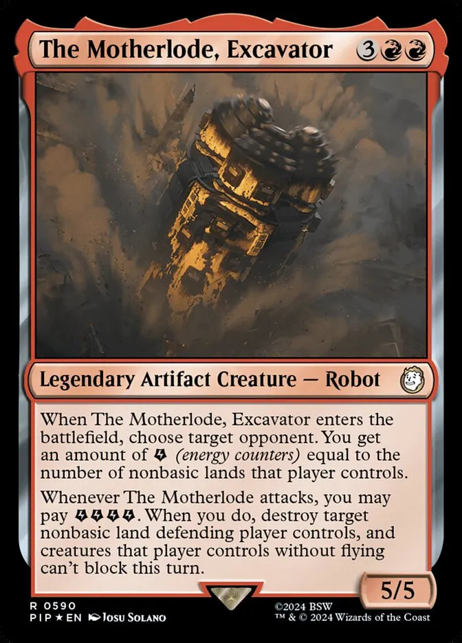The Motherlode, Excavator Front Face