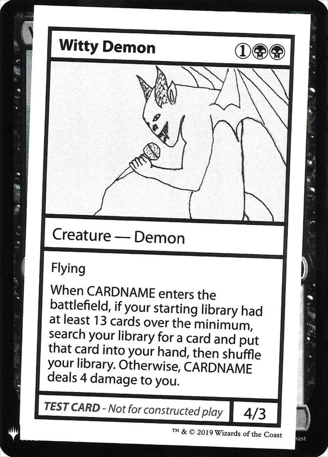 Witty Demon Front Face