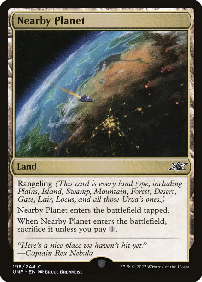 Nearby Planet Front Face