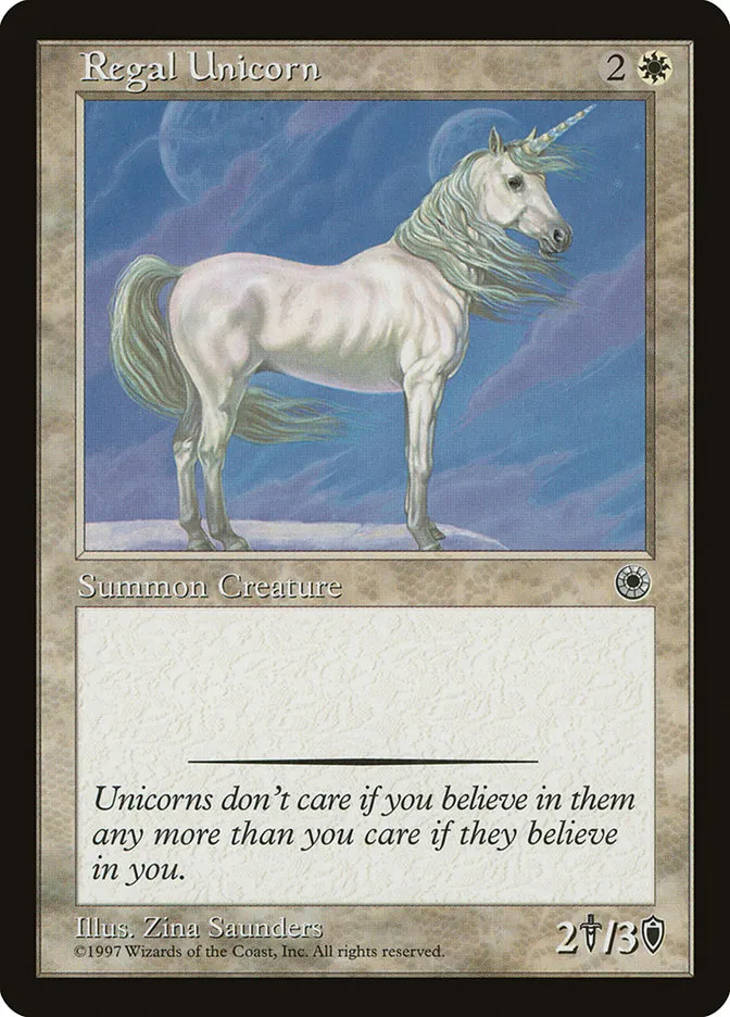 Regal Unicorn Front Face