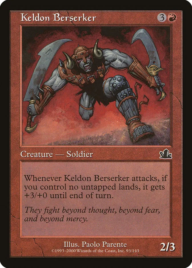 Keldon Berserker Front Face