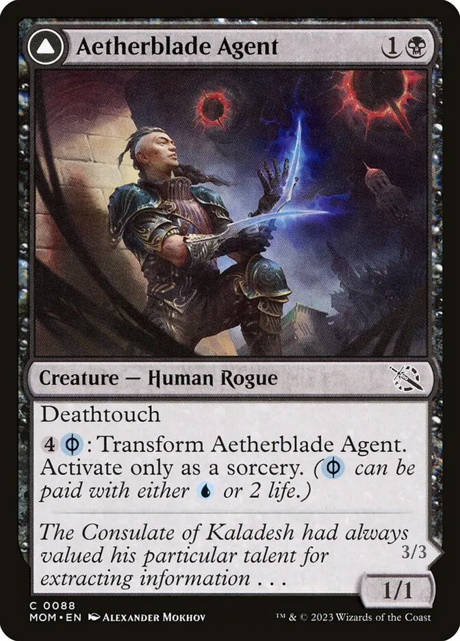 Aetherblade Agent // Gitaxian Mindstinger Front Face
