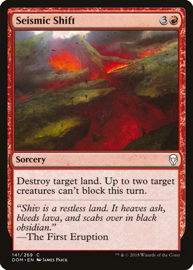 Seismic Shift Front Face