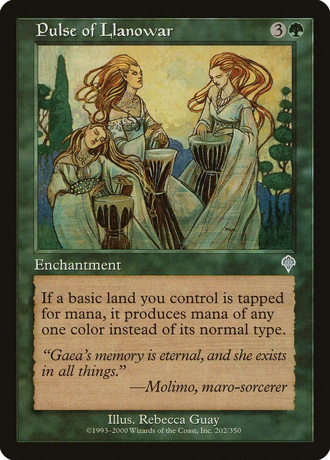 Pulse of Llanowar Front Face
