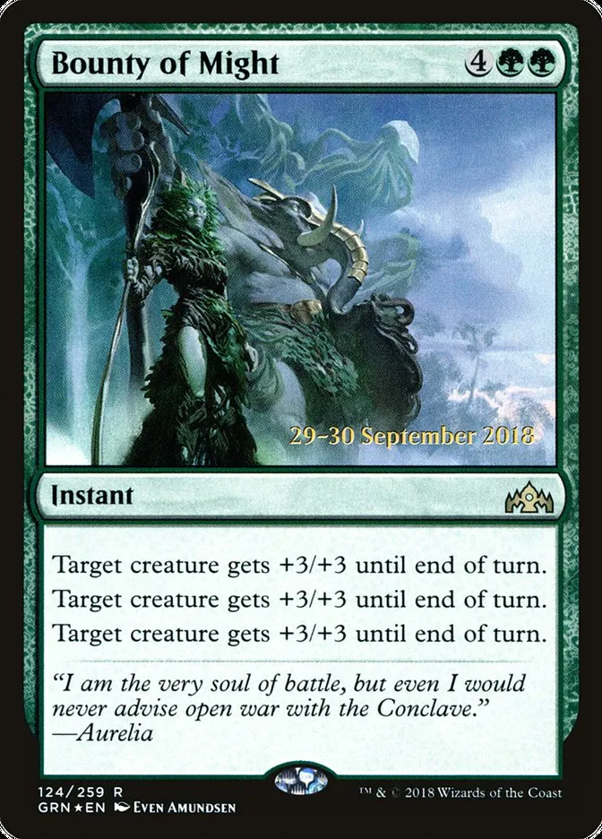 Bounty of Might Front Face