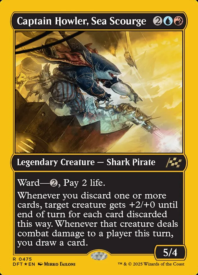 Captain Howler, Sea Scourge Front Face