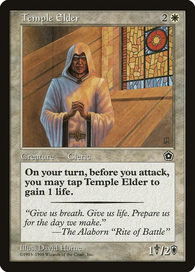 Temple Elder Front Face
