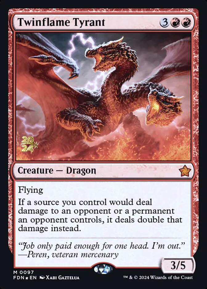 Twinflame Tyrant Front Face