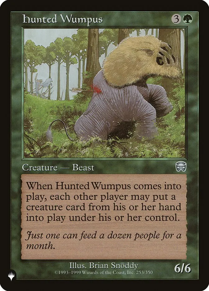 Hunted Wumpus Front Face