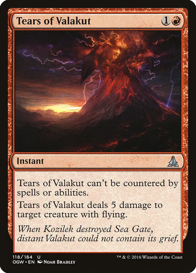 Tears of Valakut Front Face