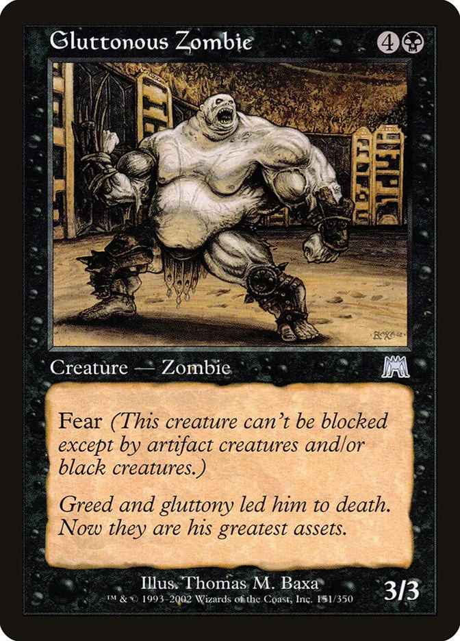 Gluttonous Zombie Front Face