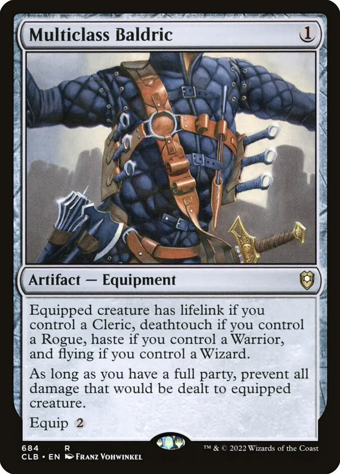 Multiclass Baldric Front Face