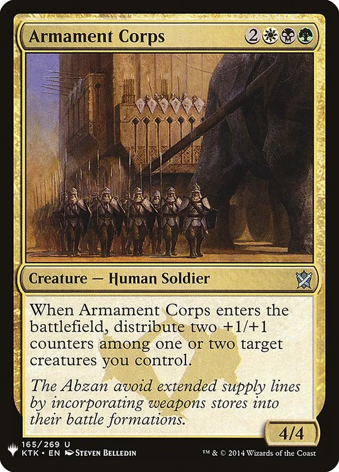 Armament Corps Front Face