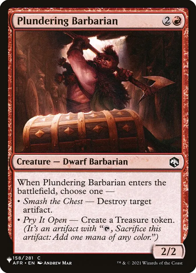 Plundering Barbarian Front Face