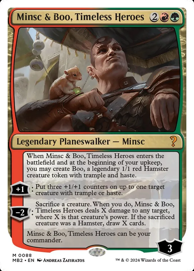 Minsc & Boo, Timeless Heroes Front Face