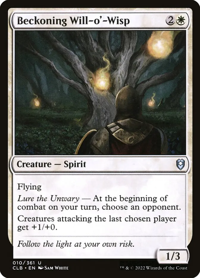 Beckoning Will-o'-Wisp Front Face