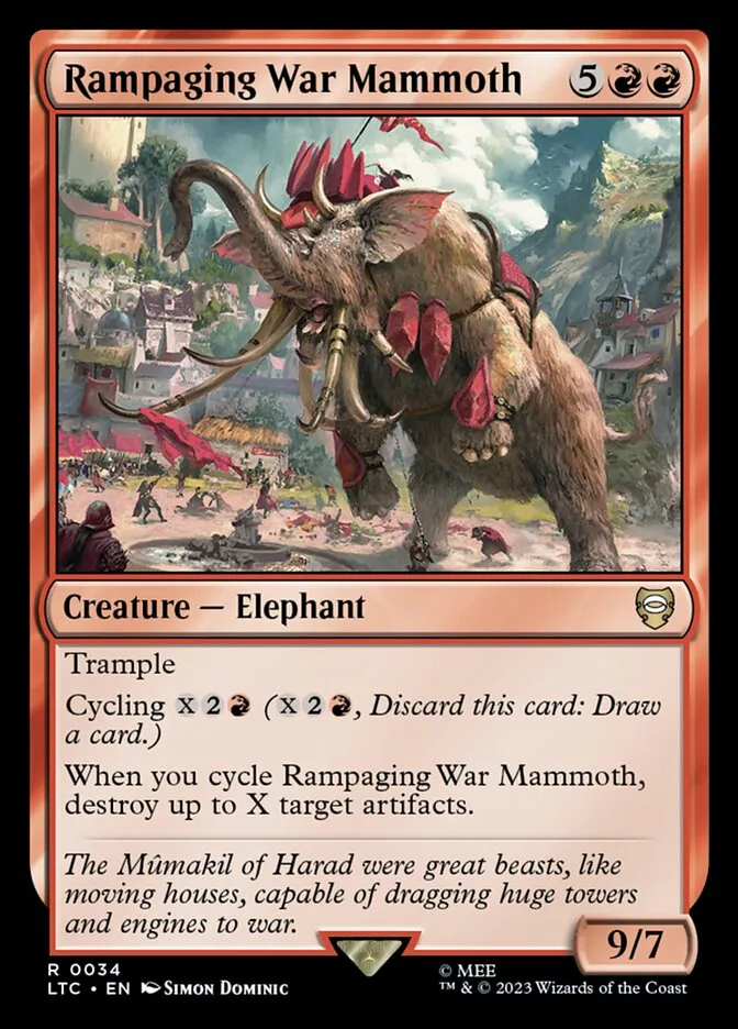 Rampaging War Mammoth Front Face