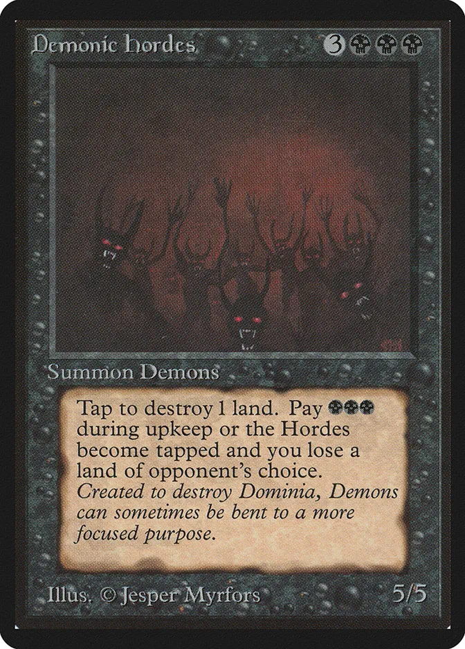 Demonic Hordes Front Face