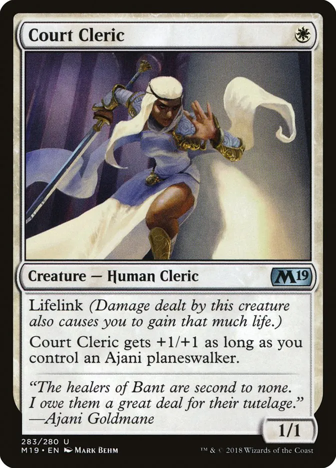 Court Cleric Front Face