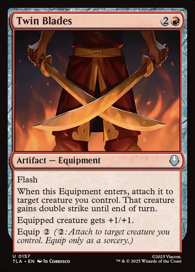 Twin Blades Front Face