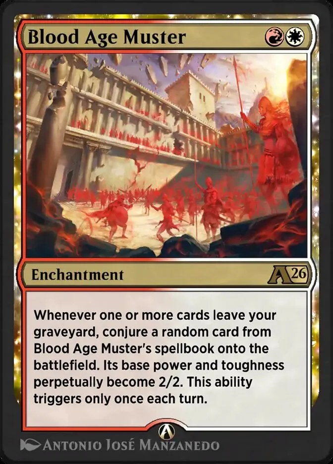 Blood Age Muster Front Face