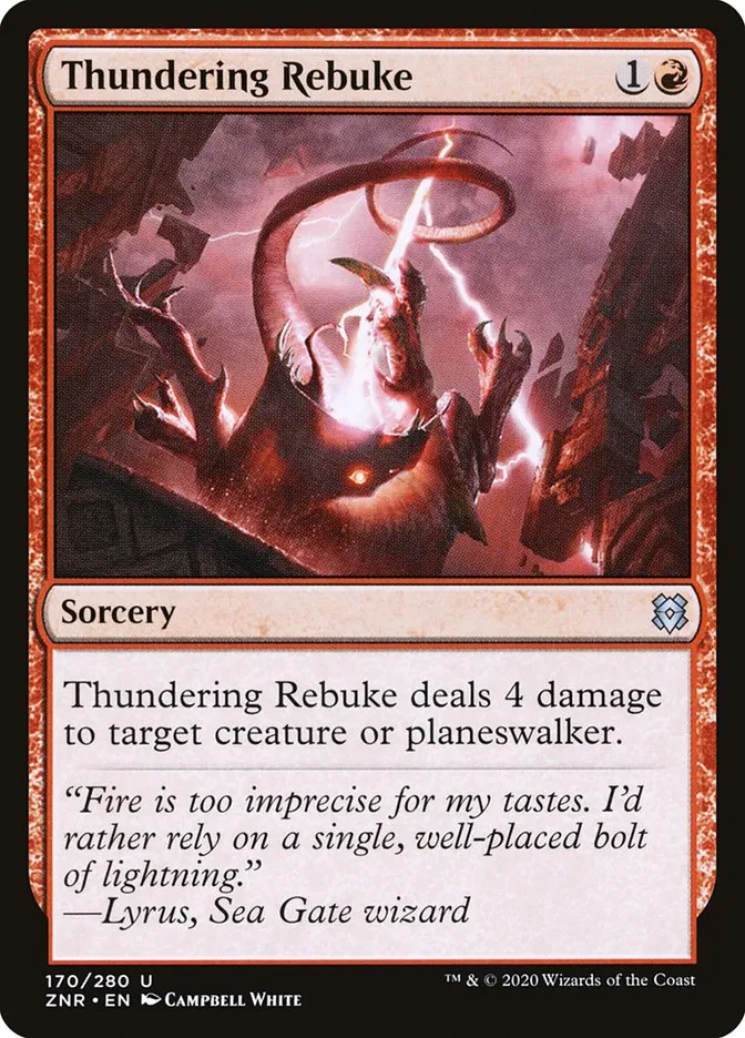 Thundering Rebuke Front Face
