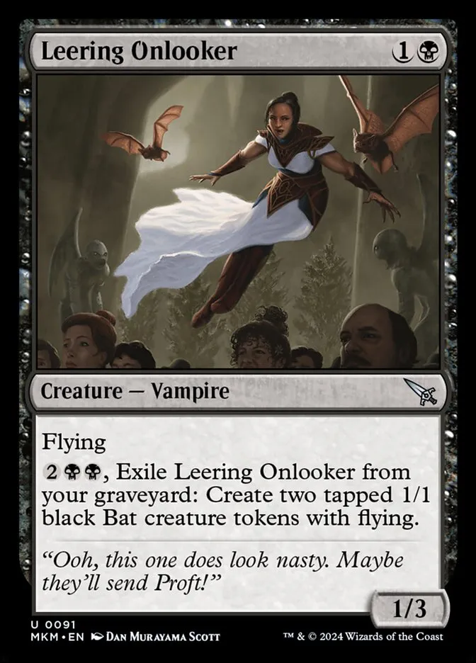 Leering Onlooker Front Face