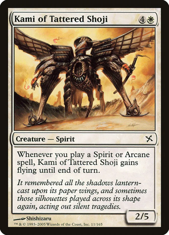 Kami of Tattered Shoji Front Face