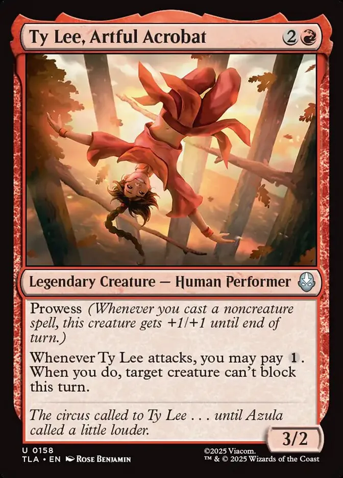 Ty Lee, Artful Acrobat Front Face