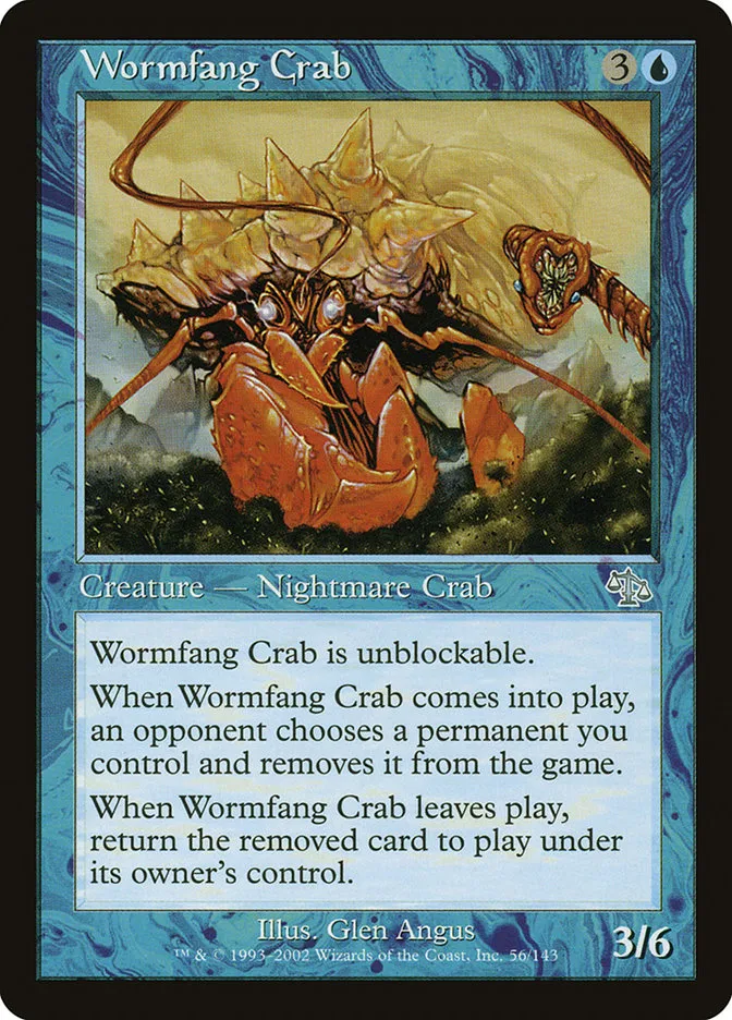 Wormfang Crab Front Face