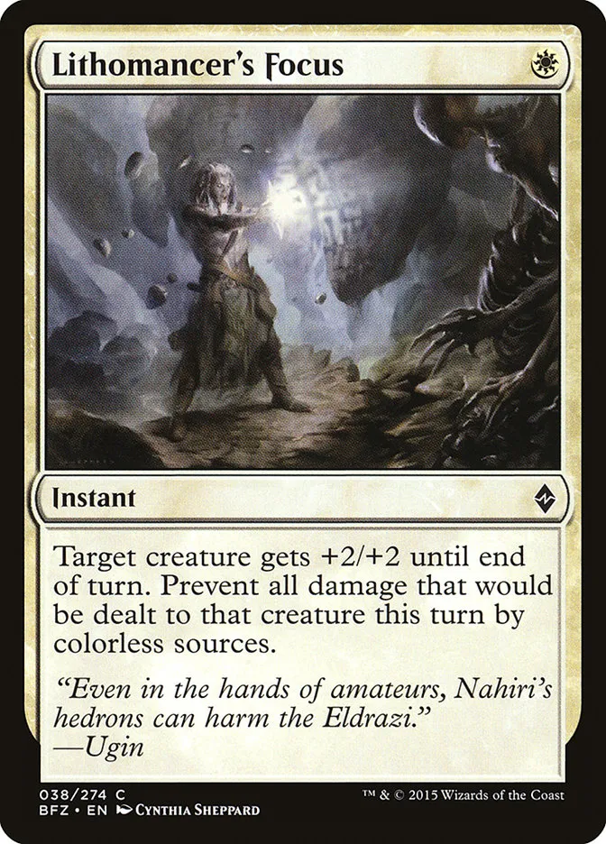 Lithomancer's Focus Front Face