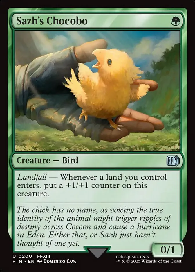 Sazh's Chocobo Front Face