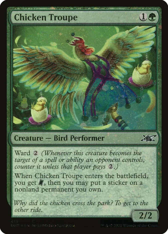 Chicken Troupe Front Face